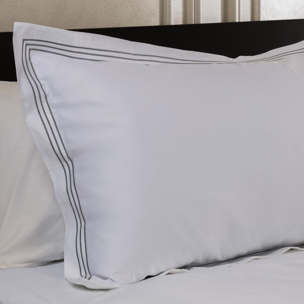 Spencer 600 Thread Count Pillowcase White 50x75 cm