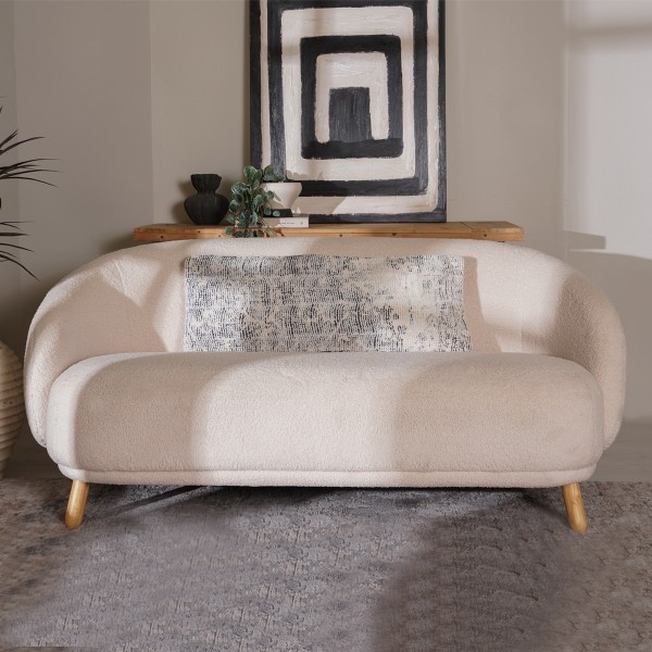 Faded Long Cushion Grey 36x91 cm