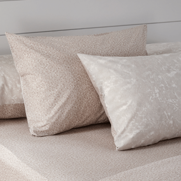 Lyra 2 Pcs Pillowcase Beige 50x75 cm