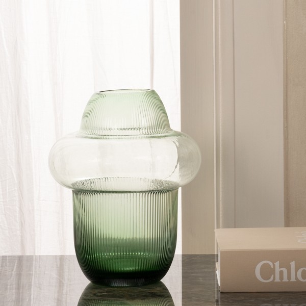 Novel Vase Green 20.5x20.5x25.5 cm