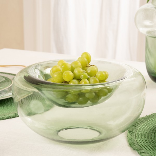 Bubble Serving Bowl Green 26x26x13 cm
