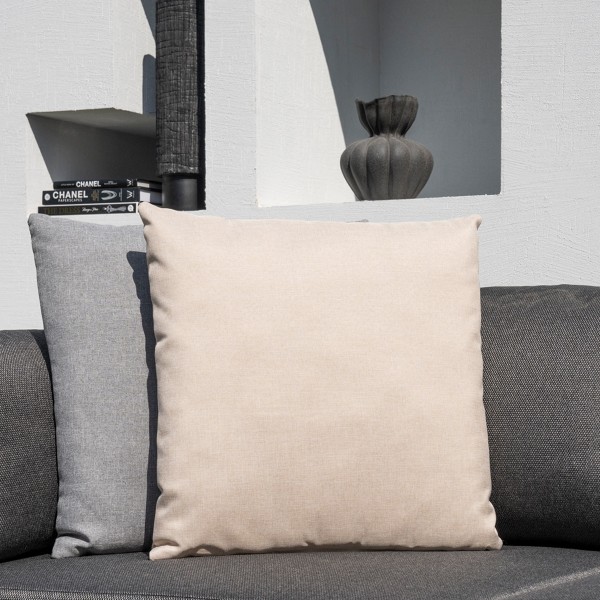 Plain Outdoor Cushion Beige 50x50 cm