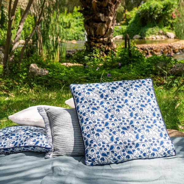 Anatolia Outdoor Cushion Printed Blue 50x50 cm
