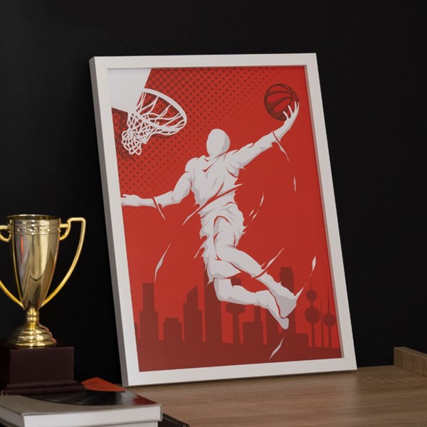 Basketball Kids Framed Art 30x40x2 cm