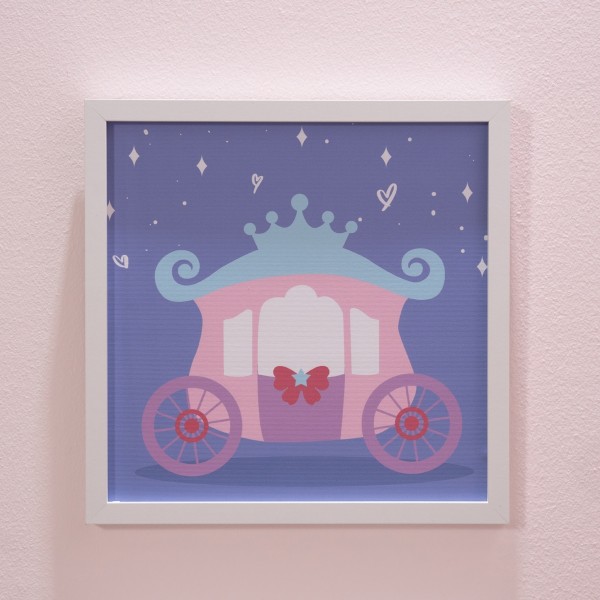 Princess Kids Framed Art 30x30x2 cm