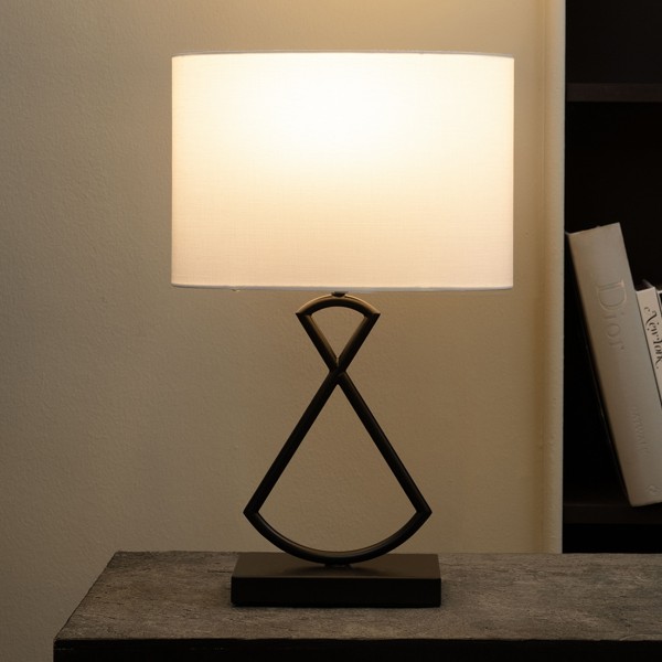 Deco Table Lamp White 45x20 Cm