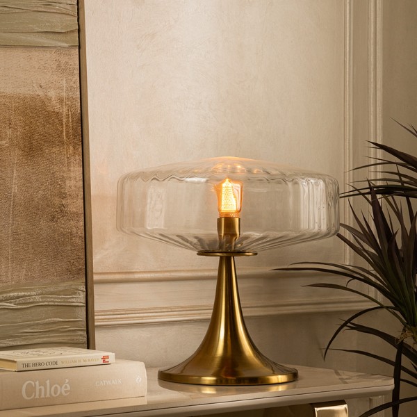 Claire Table Lamp Clear D40xH38 Cm