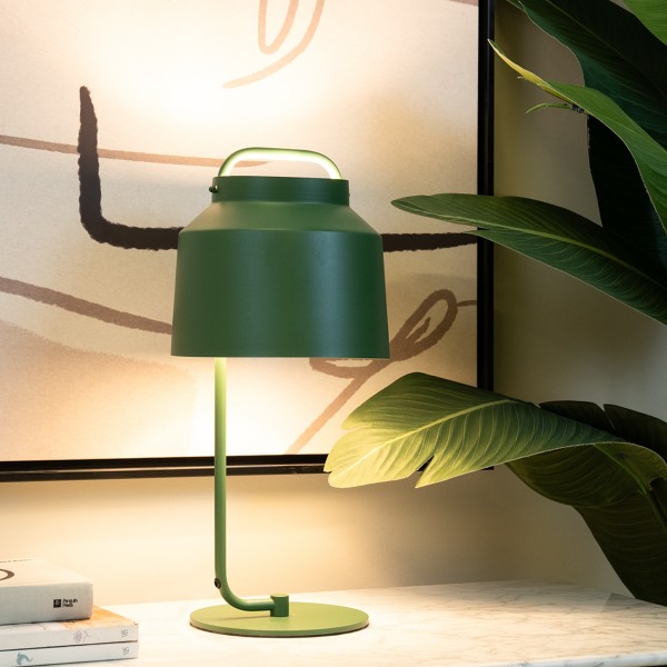 Amy Table Lamp Green D22xH47 Cm