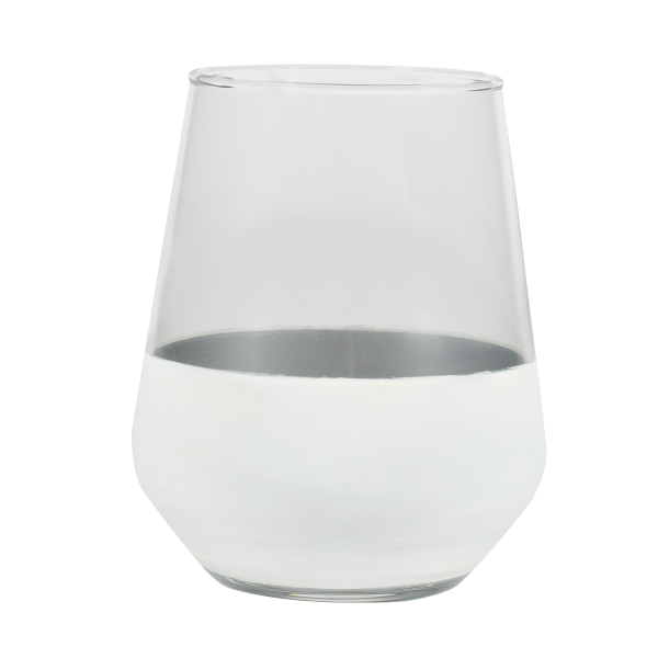 Band Drinking Glass White