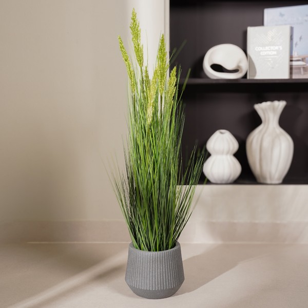 Artificial Bristle Grass Potted Plant Green Height 100 cm