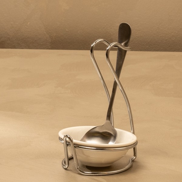Brass Serving Spoon Rest Silver