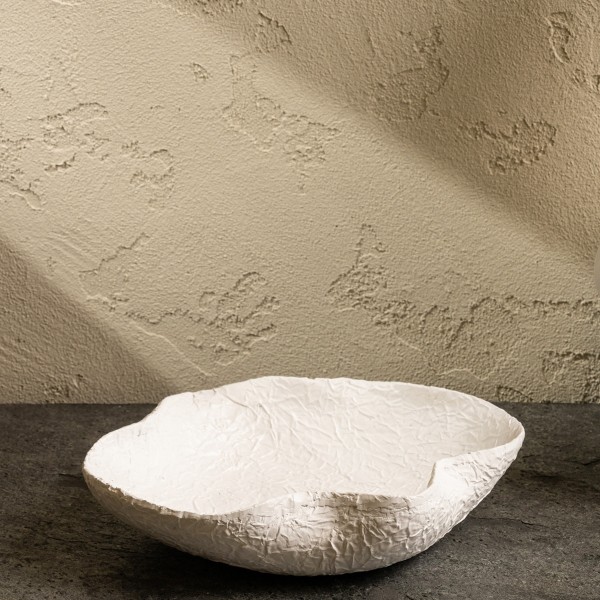 Coral Deco Bowl White 25X22X5.8 cm