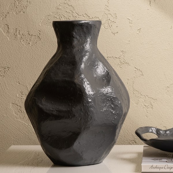 Formless Vase Aluminium Grey 21X21X29 cm