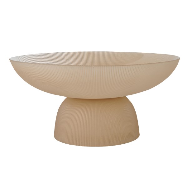 Cone Ribbed Serving Bowl Beige 35X35X17 cm