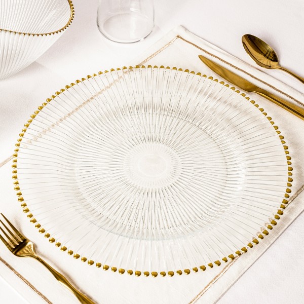 Majestic Charger Plate Gold 34X2.2 cm