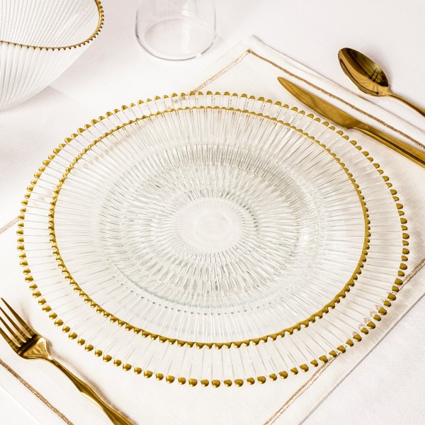 Majestic Dinner Plate Gold 28X2.2 cm