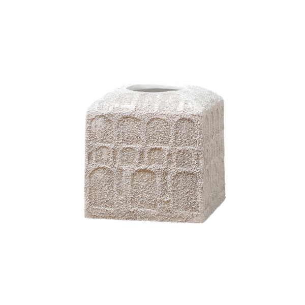 Roma Tissue Holder Cream 15X15X15 cm