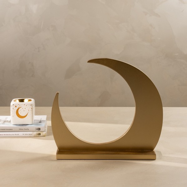 Crescent Ornament Gold 29X8X30 cm