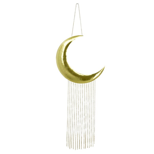 Crescent Hanging Ornaments Gold 45X120 cm