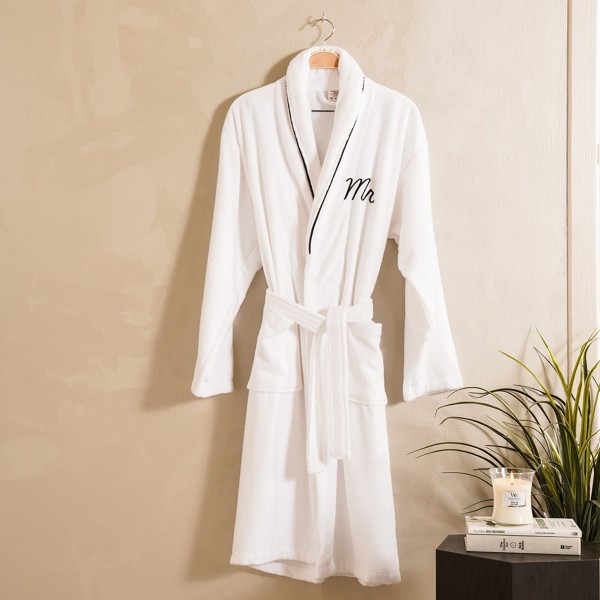 Mr Bathrobe White Large/X-Large