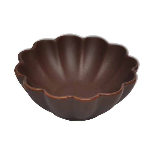 Honey Ceramic Bowl Matte Brown 9X3.5 cm