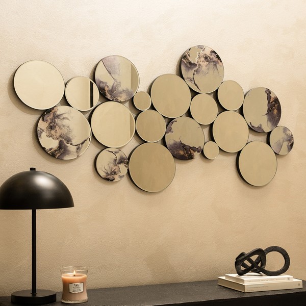 Marble Decorative Mirror Multicolor 60X120X1.9 cm