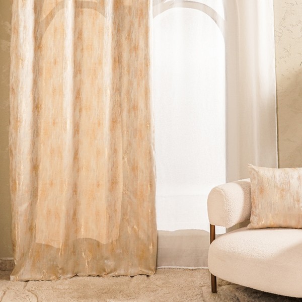 Nour Curtain Panel Gold 140X300 cm