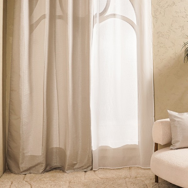 Dalal Curtain Panel Silver 140X300 cm