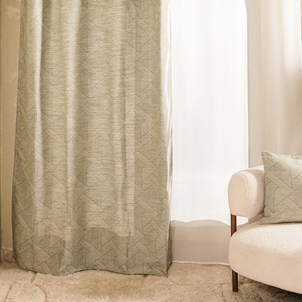 Kara Curtain Panel Green 140X300 cm