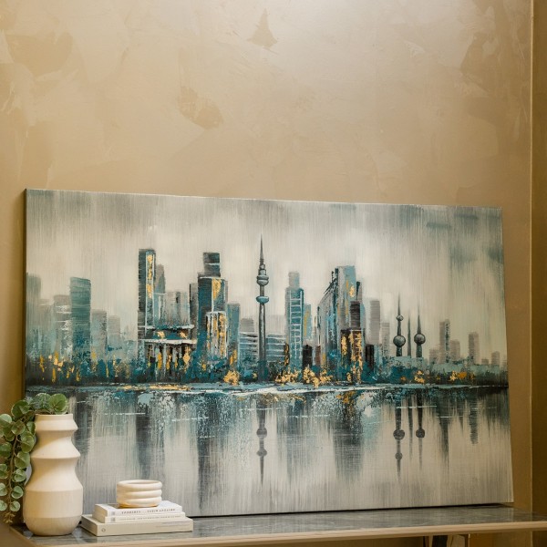 Skyline Oil Canvas Grey 150X90 cm