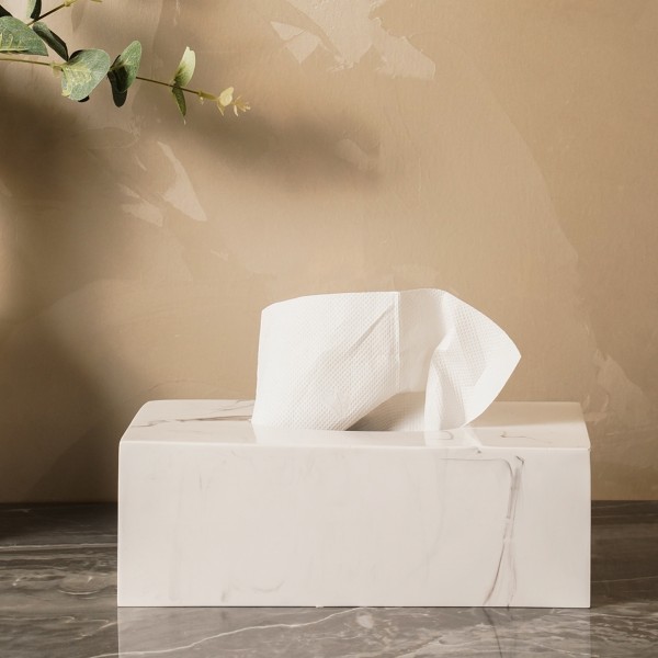 Blanc Tissue Box White
