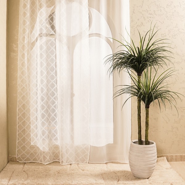 Pure Voile Curtain White 140X300 cm