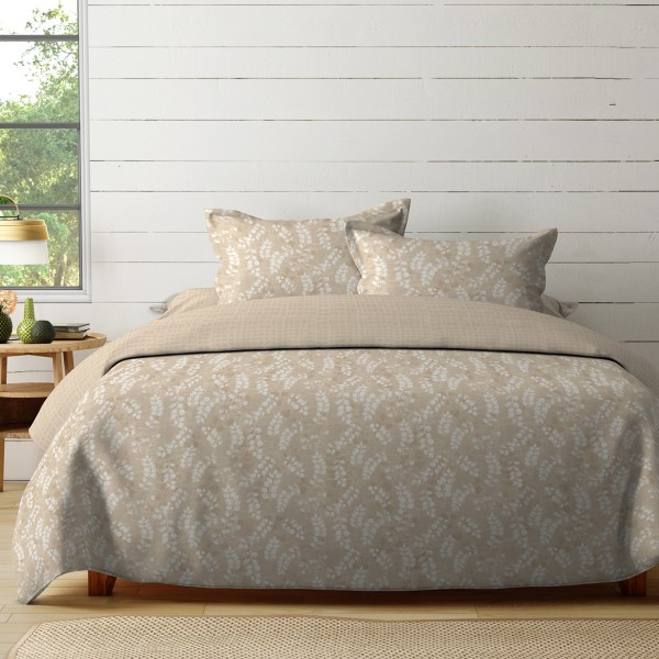Trail 5 Pcs Comforter Set Beige 200X200 cm