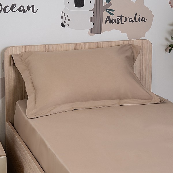 250 Thread Count Cotton Kids Fitted Set Champaign 90X200 cm