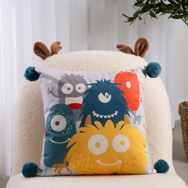 Monster Party Kids Cushion Multicolor 40X40 cm