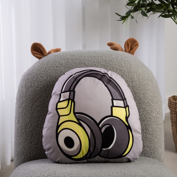 Retro Gamer Kids Cushion Grey 35X35 cm