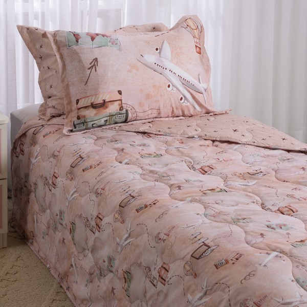 Traveller Kids Comforter Set Brown 180X220 cm