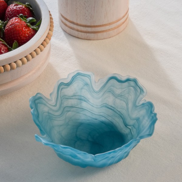 Smoky Serving Bowl Blue 16.5X16.5X6 cm