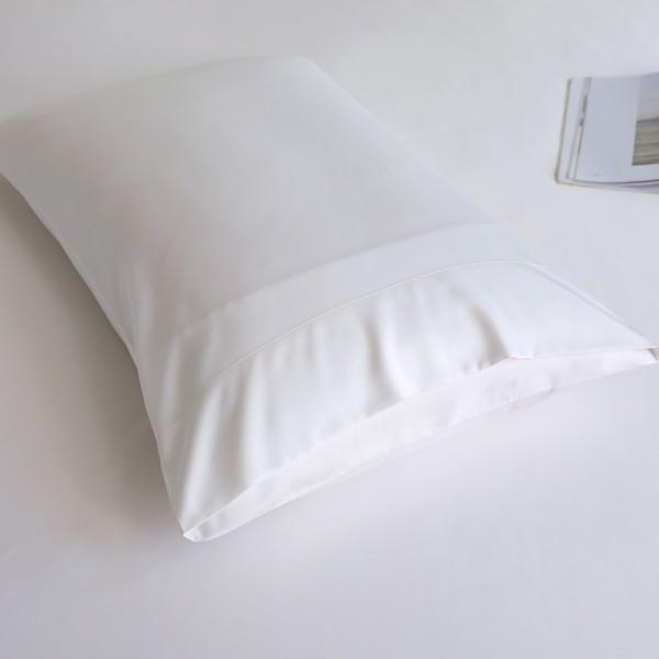 Bamboo Pillowcase Set 2Pcs White 50x75 cm