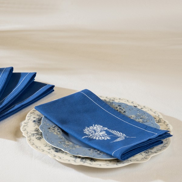 Antique Table Napkin Blue 45X45 cm