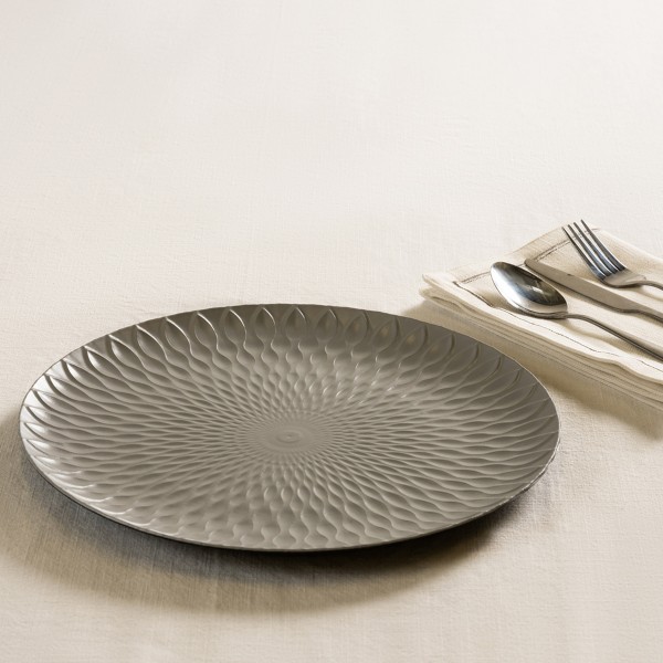 Sultan Charger Plate Grey 33X33X1.5 cm