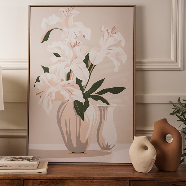 Aster Framed Art Beige 70X100 cm