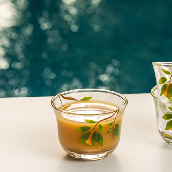 Citrus Glass Gawa Cup Set 6Pcs Green