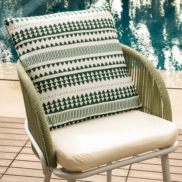 Boho Cushion Green 50X50 cm
