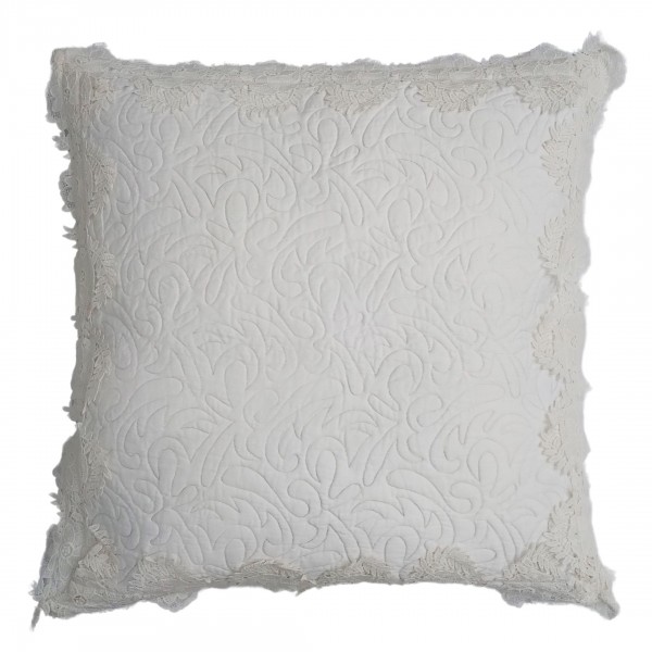 Lace Bedroom Cushion Cream 60X60 cm