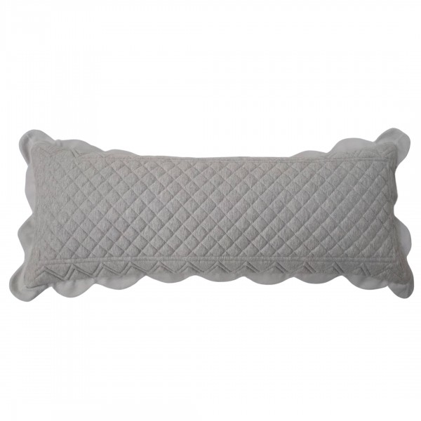 Jersey Bedroom Cushion Grey 30X80 cm