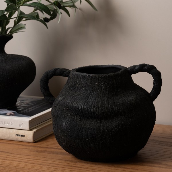 Barn Vase Black 28X23.3X20.8 cm