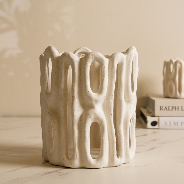 Puzzle Lantern White 19X19X22 cm