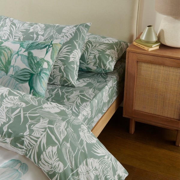 Hartley Fitted Sheet Green 180X200 cm