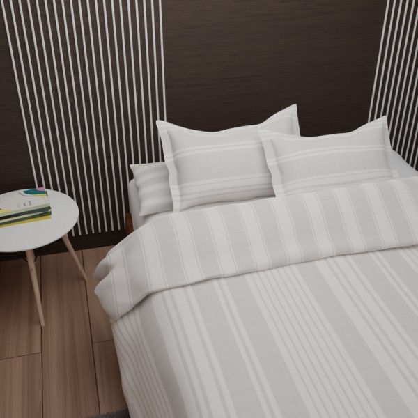 Brecon 5Pcs Duvet Cover Set Taupe 220X240 cm